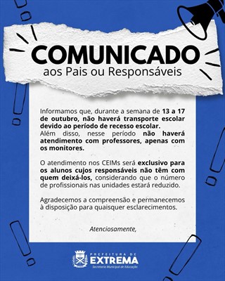 Post do instagram da Prefeitura de Mandirituba