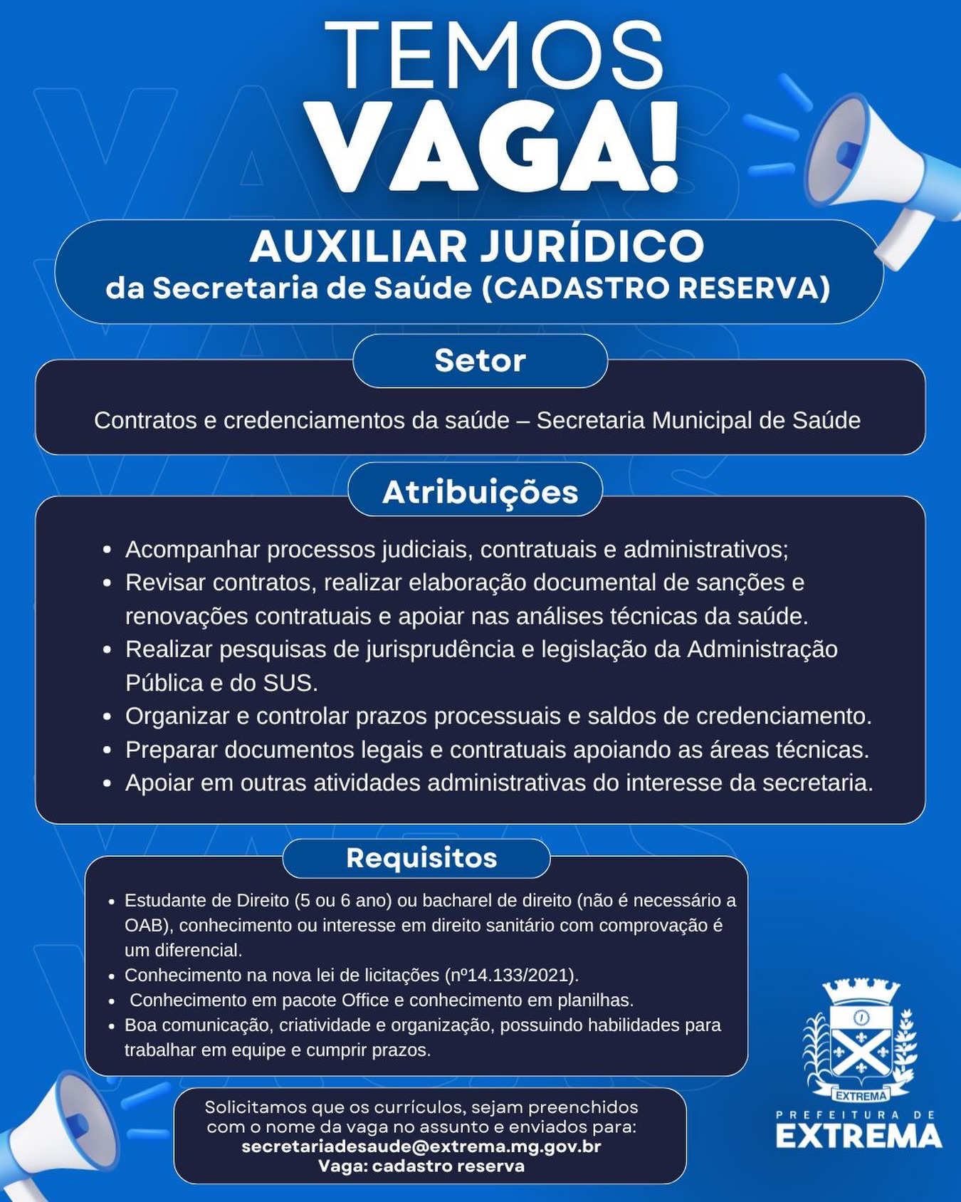 Post do instagram da Prefeitura de Mandirituba