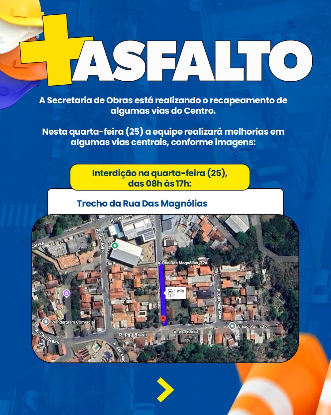 Post do instagram da Prefeitura de Mandirituba