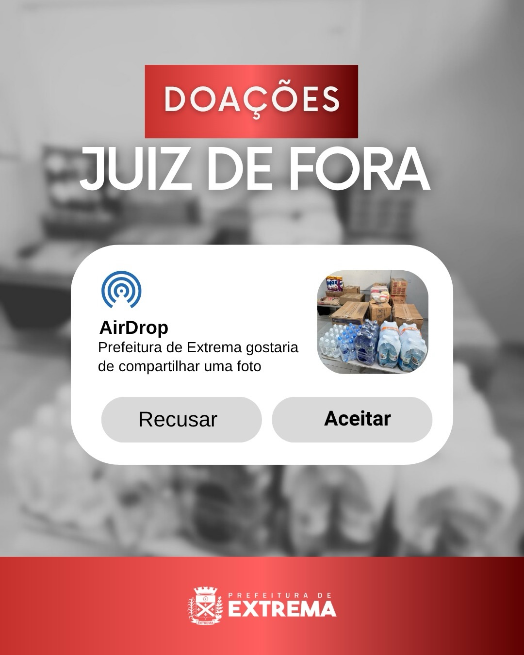 Post do instagram da Prefeitura de Mandirituba