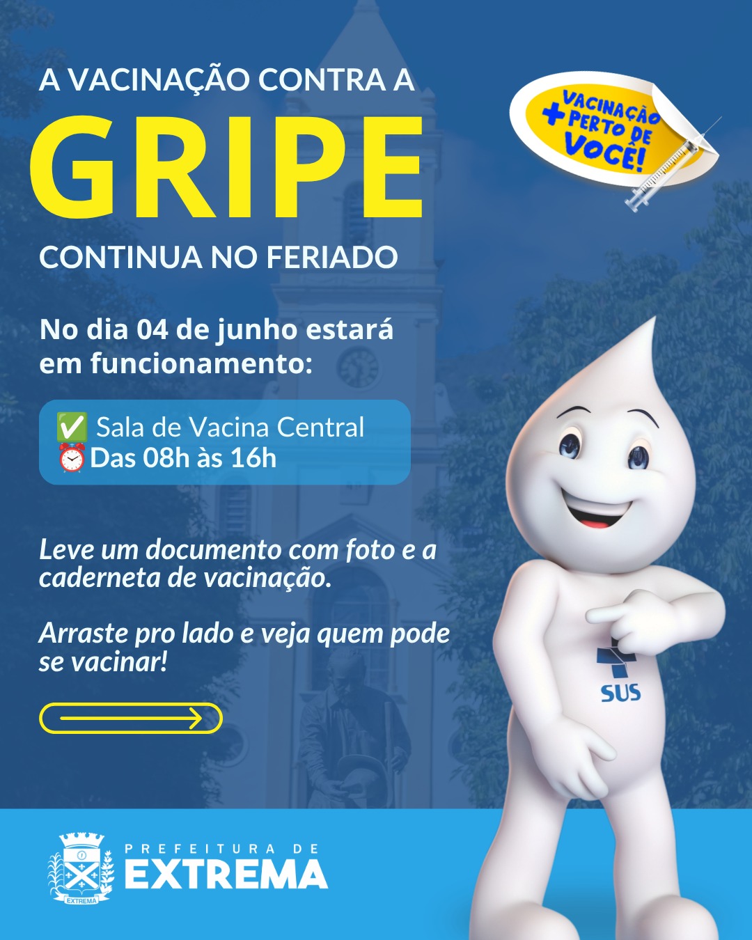 Post do instagram da Prefeitura de Mandirituba