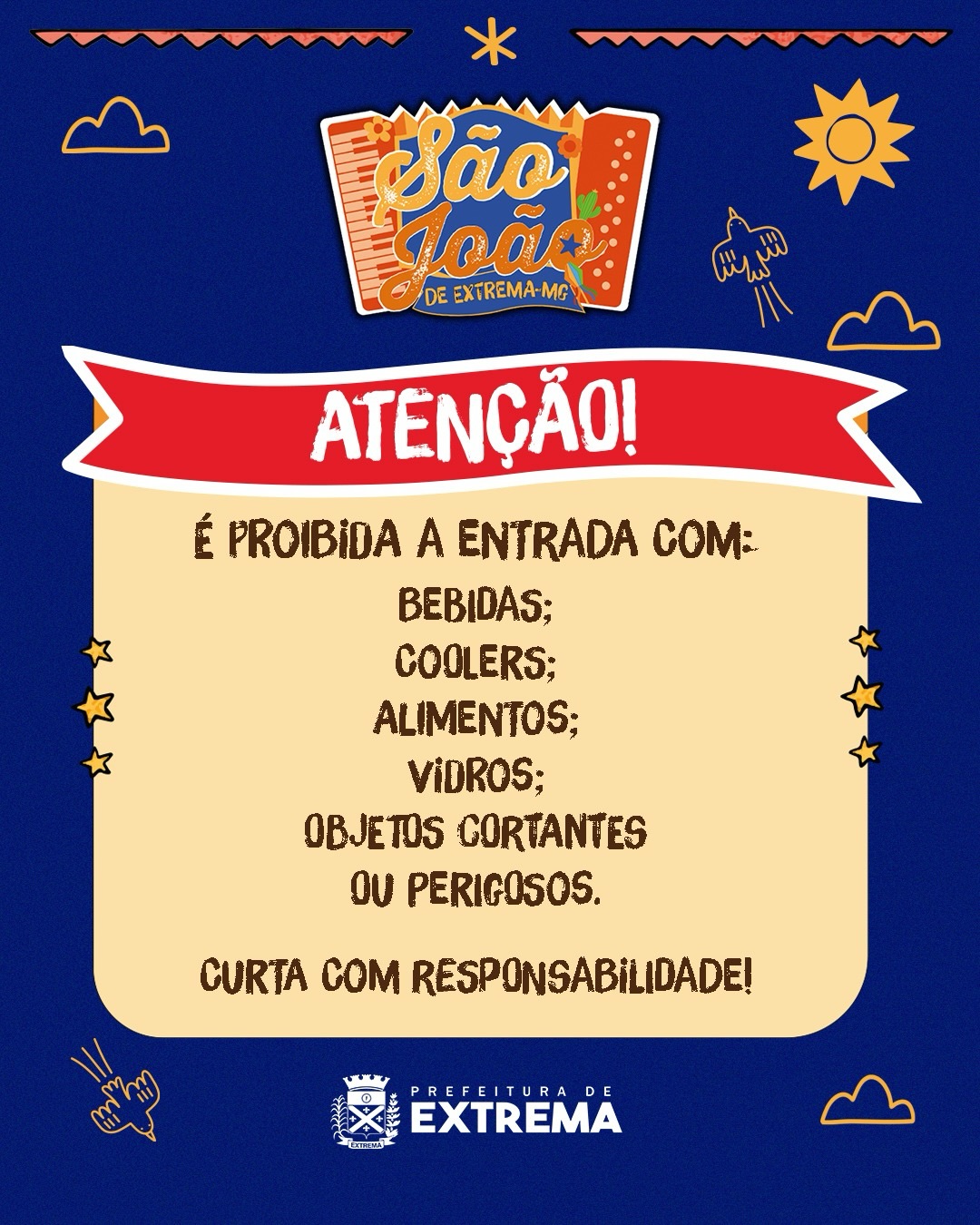 Post do instagram da Prefeitura de Mandirituba