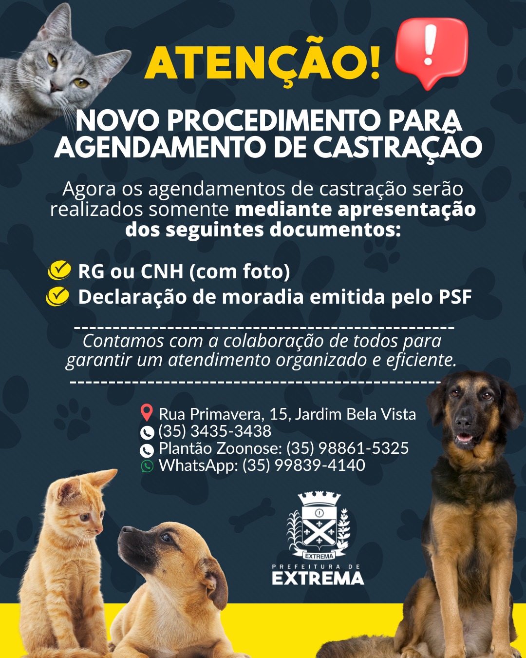Post do instagram da Prefeitura de Mandirituba