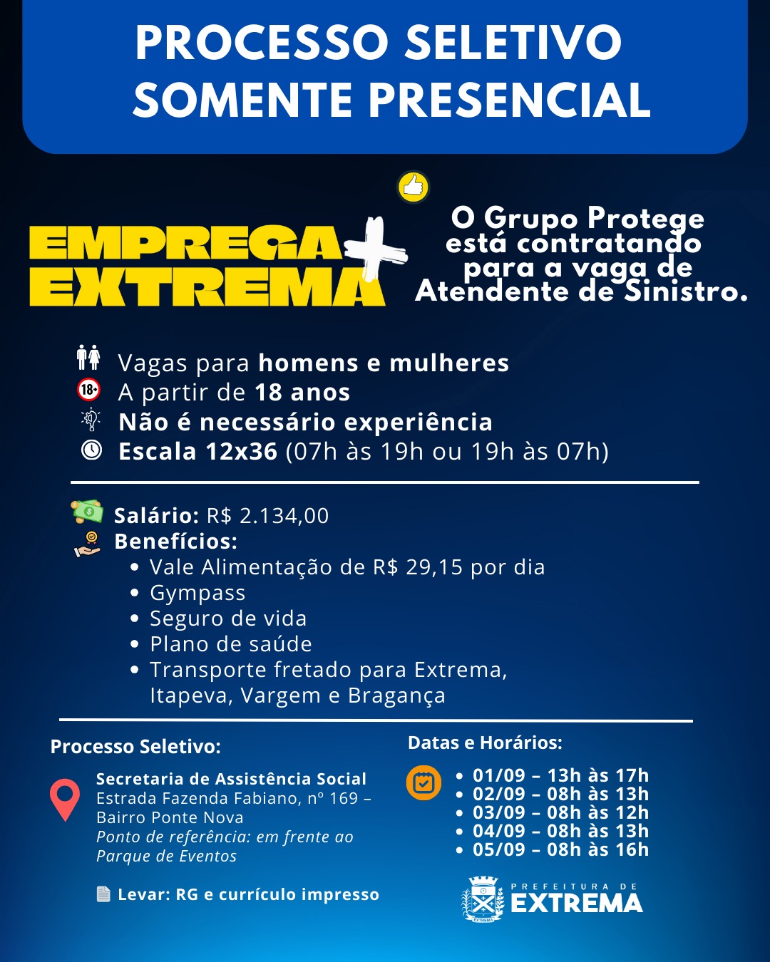 Post do instagram da Prefeitura de Mandirituba