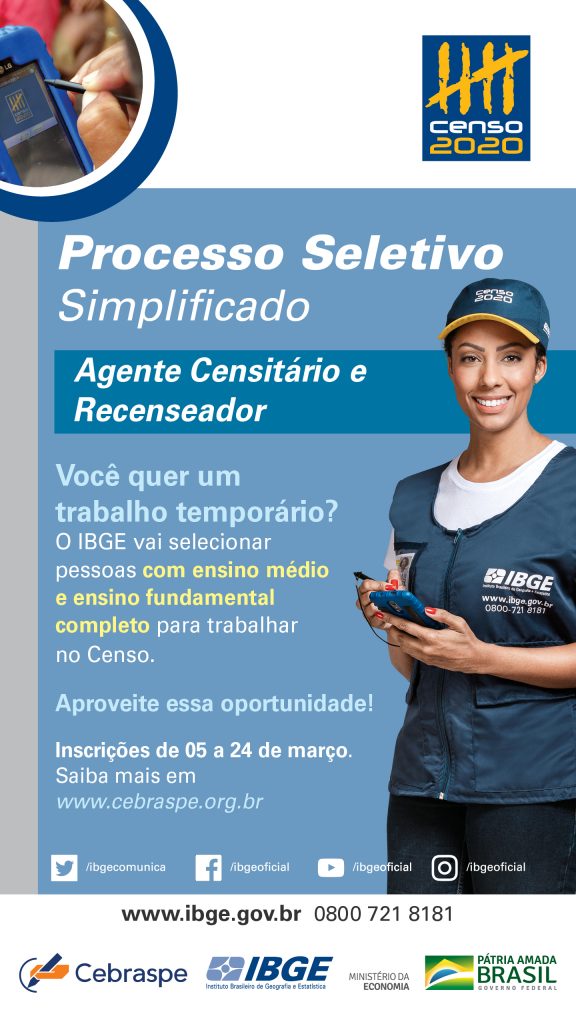 Ibge Abre Inscricoes Para Vagas De Recenseador E Agente Censitario Extrema Mg