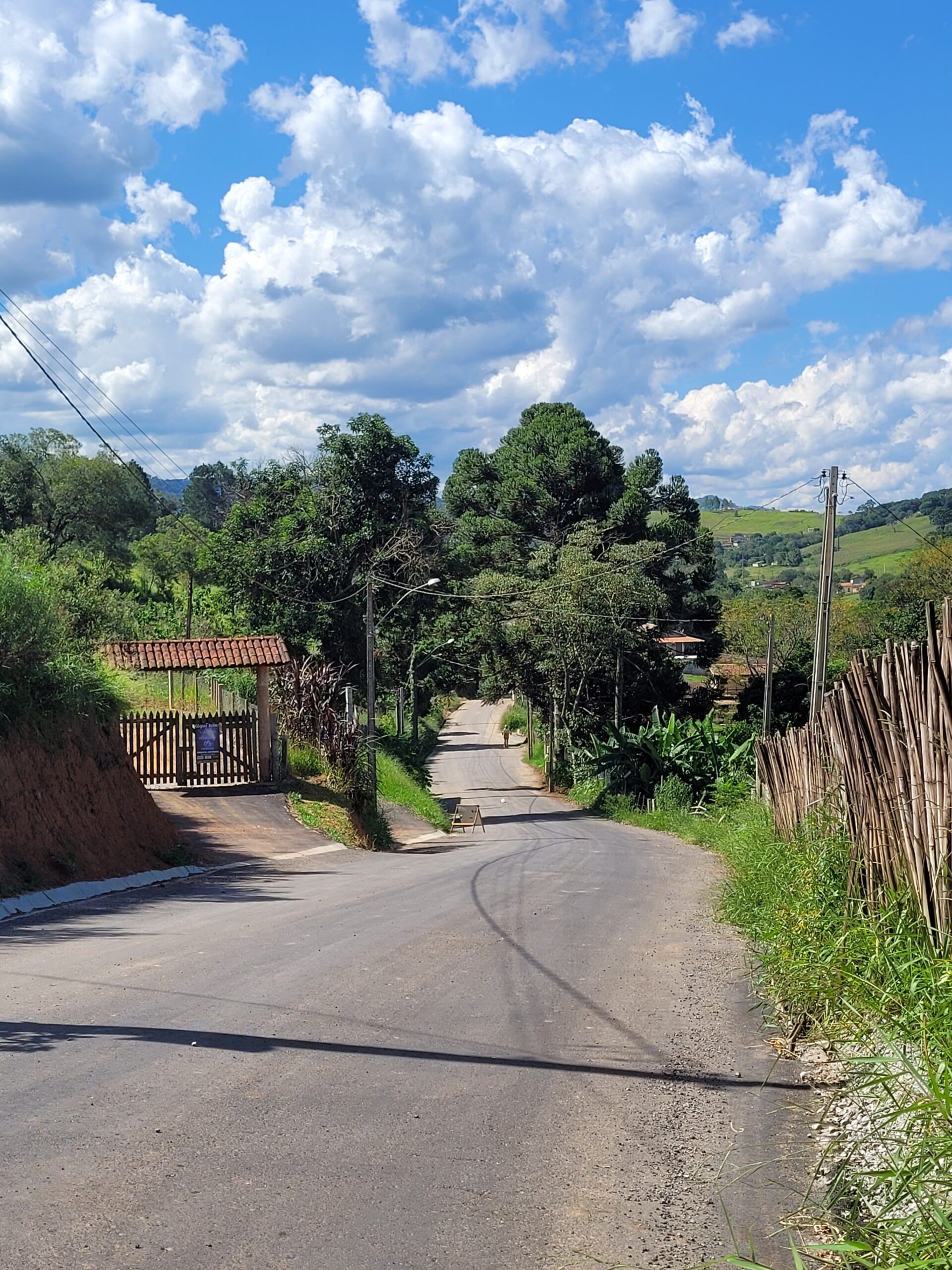 Importante Estrada no bairro dos Pessegueiros recebe asfaltamento em