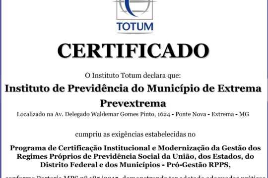 EXTREMA PASSA A INTEGRAR O CONSELHO FISCAL DA AGÊNCIA REGULADORA INTERMUNICIPAL DE SANEAMENTO DE MINAS GERAIS